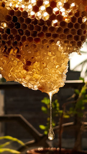 Picture of Honey with Honeycomb (400g) - San Niklaw